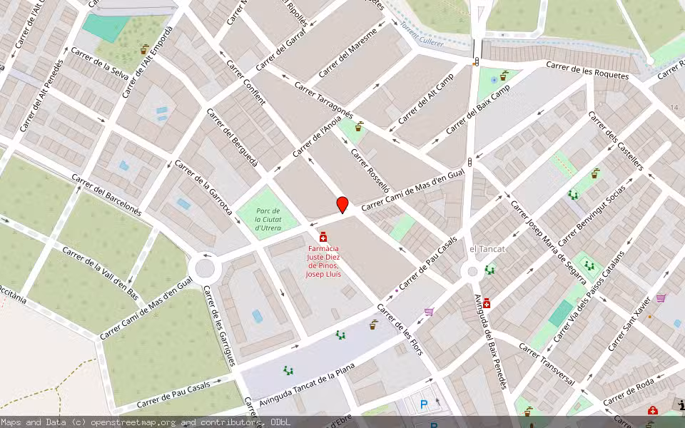 Mapa de Subasta Inmueble (Vivienda) en El Vendrell, Tarragona