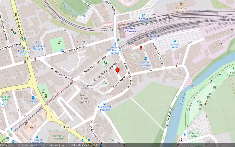 Mapa de Subasta Inmueble (Vivienda) en Martorell, Barcelona