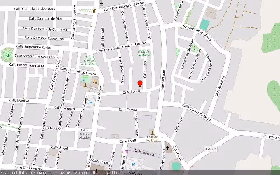 Mapa de Subasta Inmueble (Otros) en Huescar, Granada