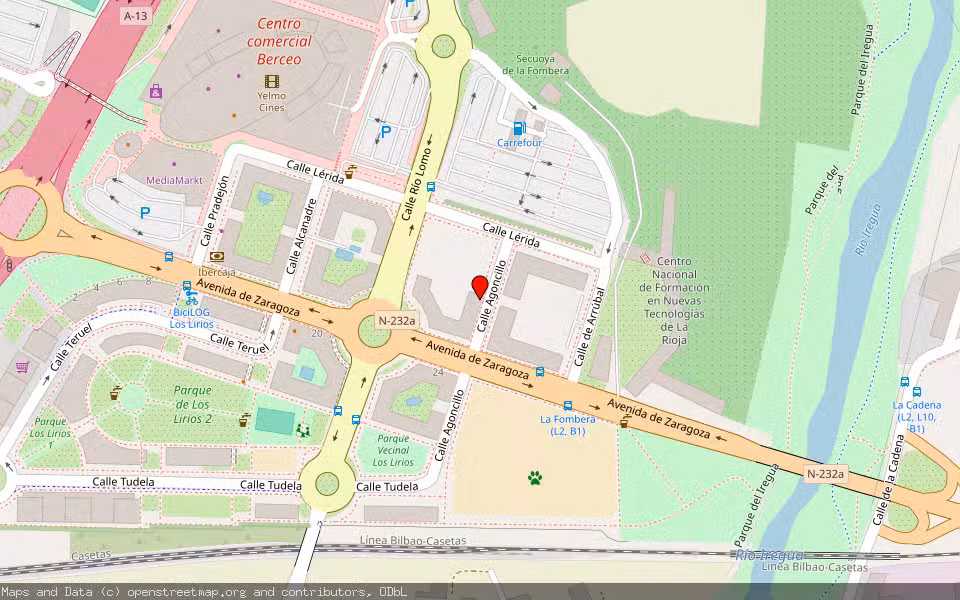 Mapa de Subasta Inmueble (Garaje) en Logroño, La Rioja