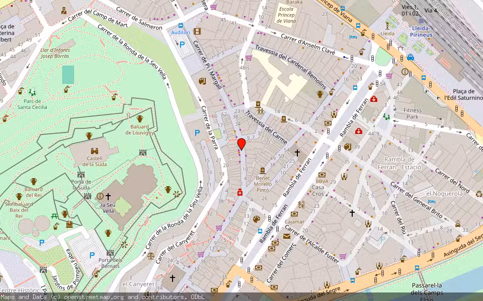 Mapa de Subasta Inmueble (Vivienda) en Lleida