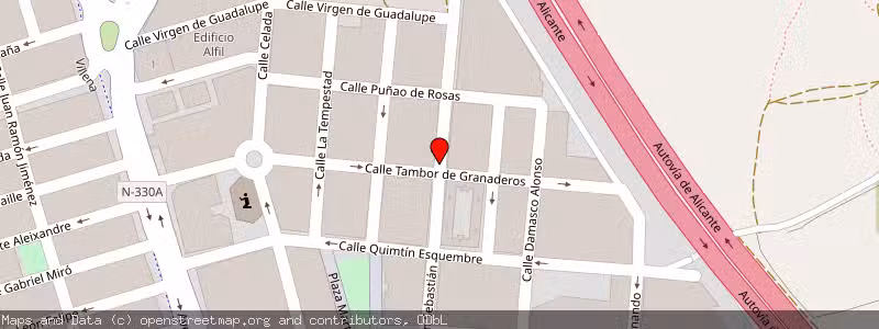 Mapa de Subasta de Inmueble (Garaje) en Villena, Alicante 