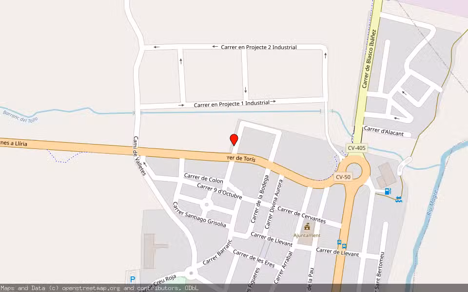 Mapa de Subasta Inmueble (Garaje) en Montroi-montroy, Valencia/València