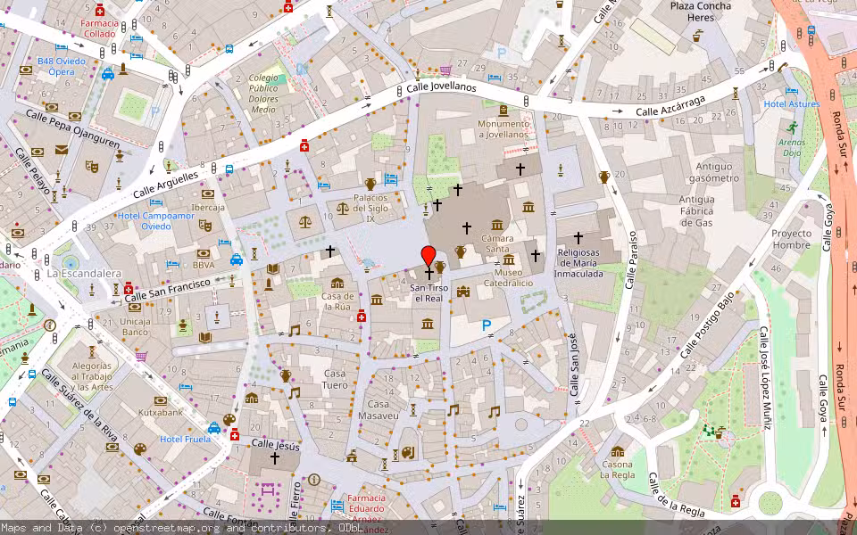 Mapa de Subasta Inmueble (Otros) en Oviedo, Asturias