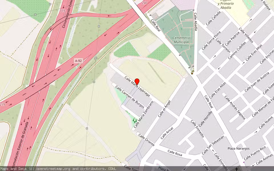 Mapa de Subasta Inmueble (Vivienda) en Albolote, Granada