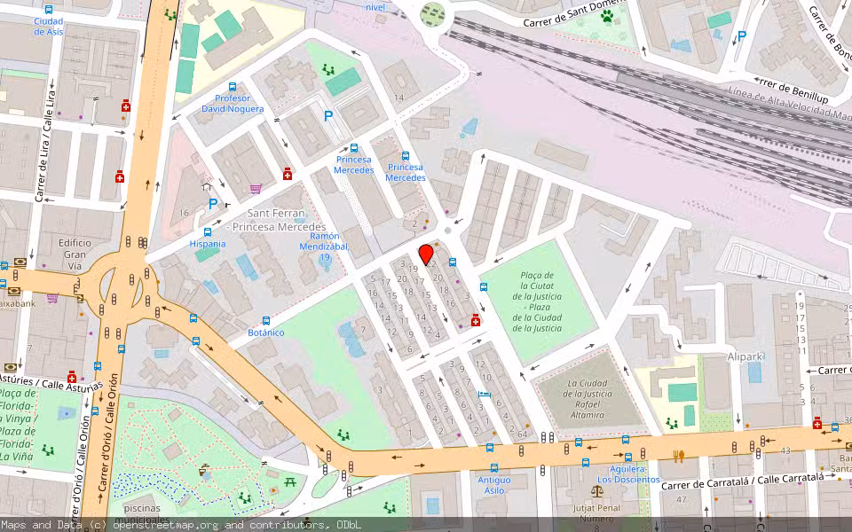 Mapa de Subasta Inmueble (Vivienda) en Alicante, Alicante/Alacant