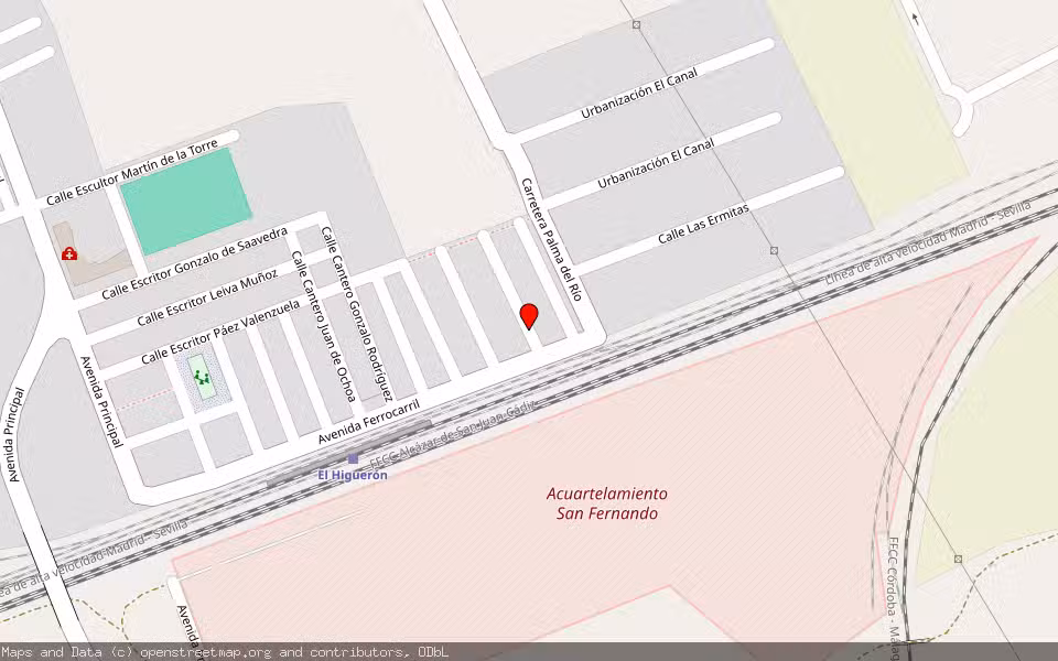 Mapa de Subasta Inmueble (Vivienda) en Cordoba, Córdoba