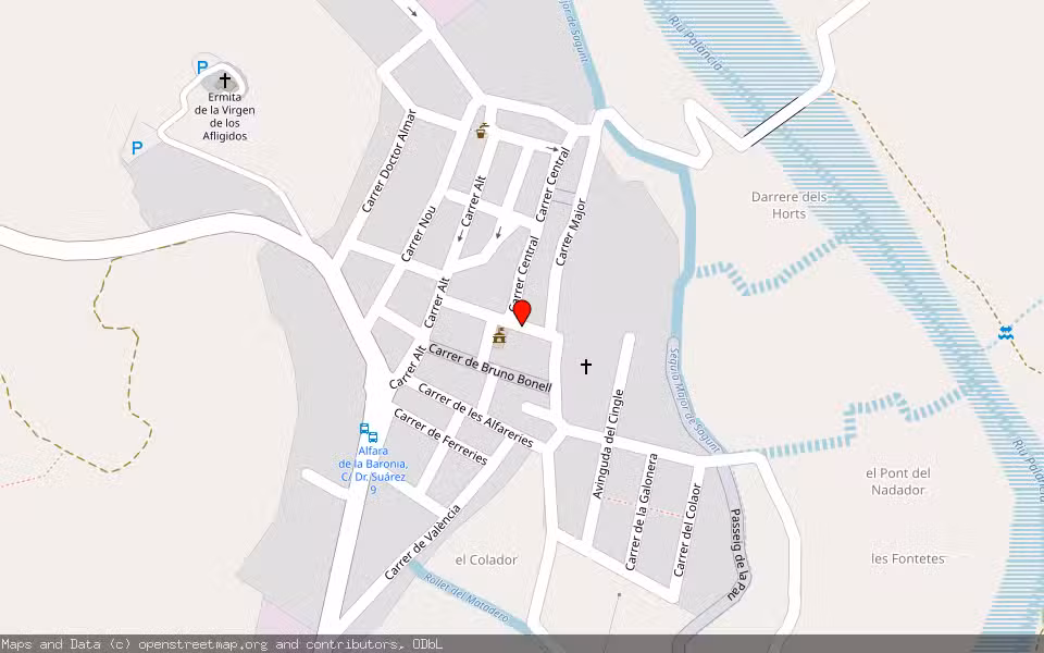 Mapa de Subasta Inmueble (Vivienda) en Alfara De La Baronia, Valencia