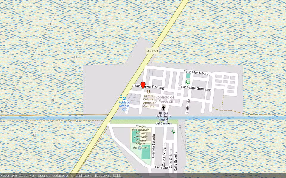 Mapa de Subasta Inmueble (Solar) en Isla Mayor, Sevilla