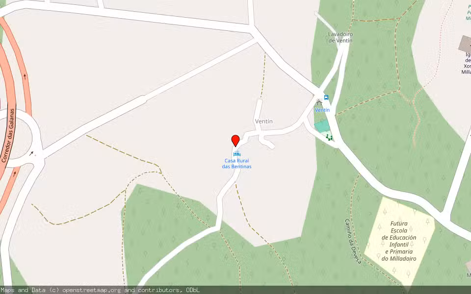 Mapa de Subasta Inmueble (Nave industrial) en Ames, A Coruña