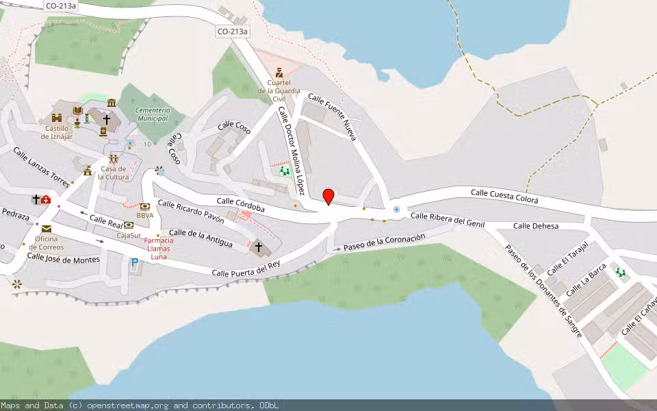 Mapa de Subasta Inmueble (Local comercial) en Iznajar, Córdoba