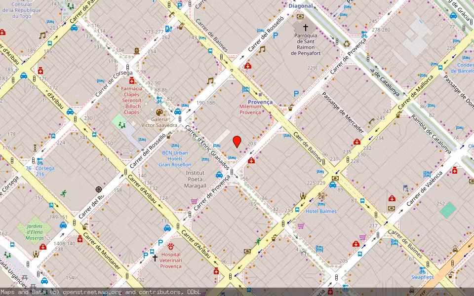 Mapa de Subasta Inmueble (Local comercial) en Barcelona