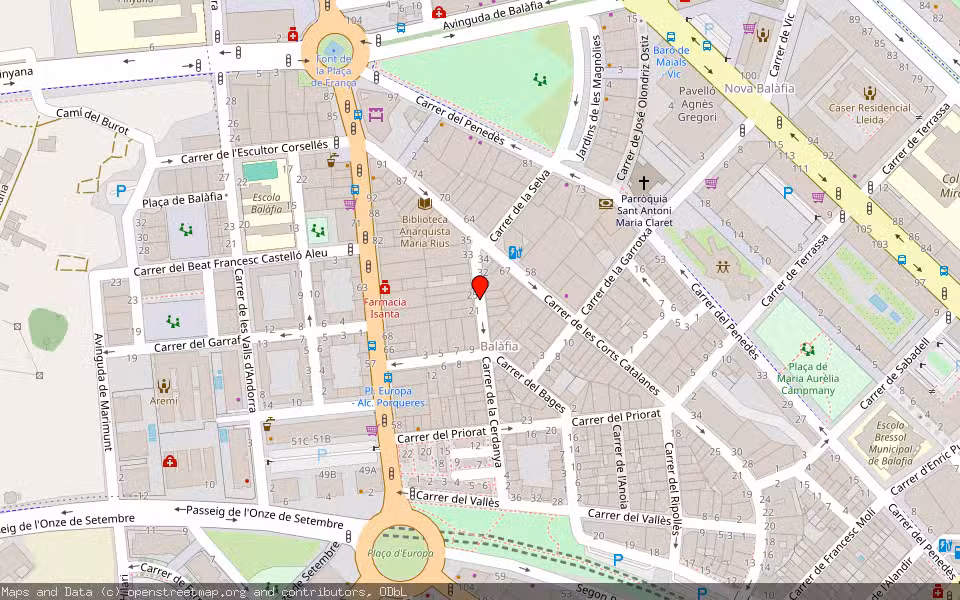 Mapa de Subasta Inmueble (Local comercial) en Lleida