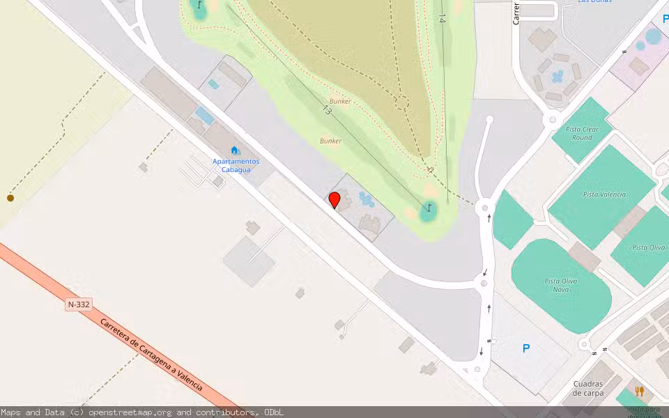 Mapa de Subasta Inmueble (Vivienda) en Oliva, Valencia/València