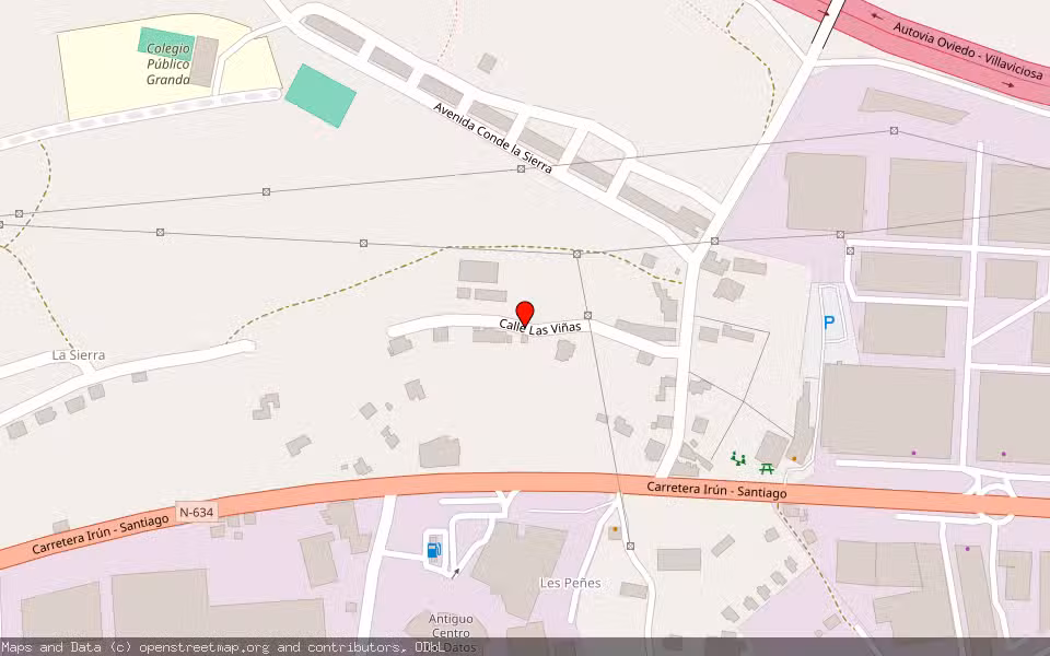 Mapa de Subasta Inmueble (Nave industrial) en Siero, Asturias