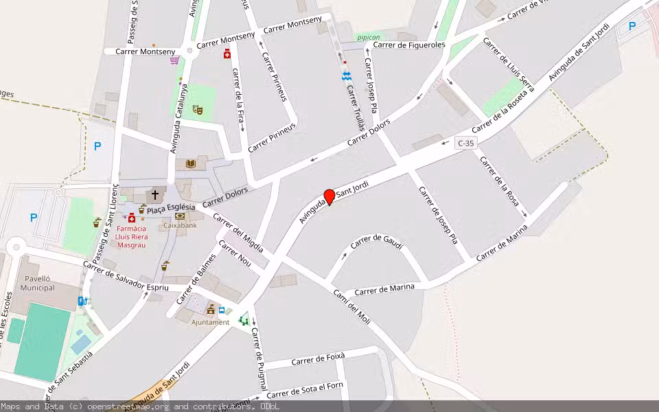 Mapa de Subasta Inmueble (Solar) en Maçanet De La Selva, Girona