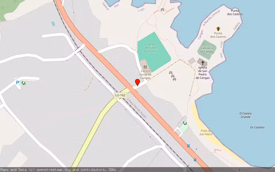 Mapa de Subasta Inmueble (Finca rústica) en Burela, Lugo