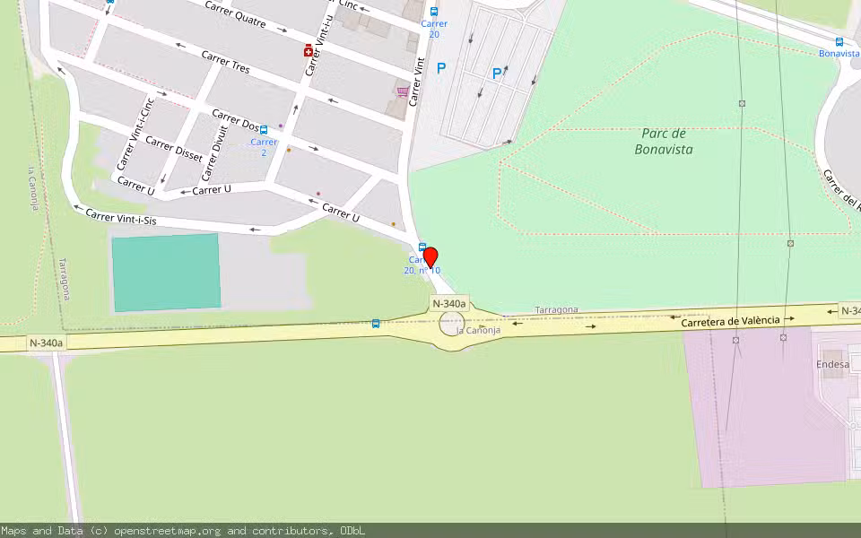 Mapa de Subasta Inmueble (Otros) en Tarragona