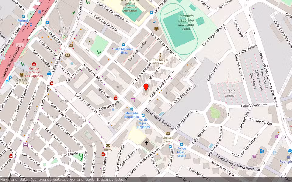 Mapa de Subasta Inmueble (Vivienda) en Fuengirola, Málaga