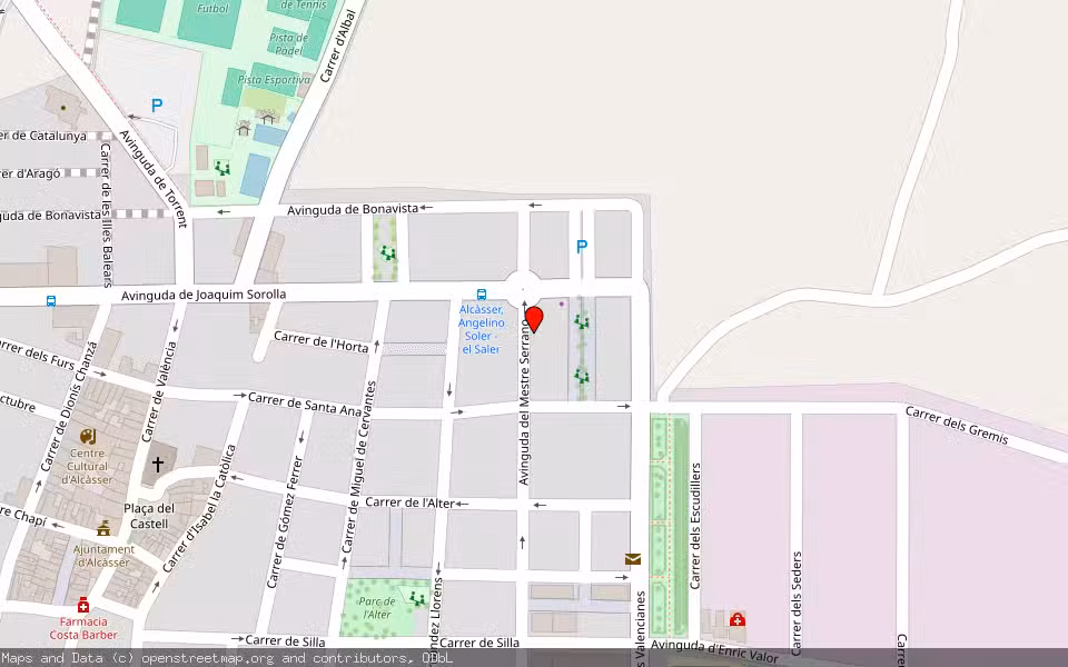 Mapa de Subasta Inmueble (Vivienda) en Alcàsser, Valencia/València