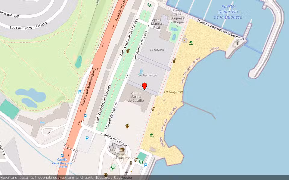 Mapa de Subasta Inmueble (Vivienda) en Manilva, Málaga