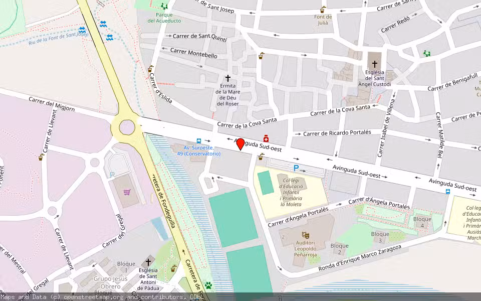 Mapa de Subasta Inmueble (Trastero) en La Vall D´uixo, Castellón/Castelló