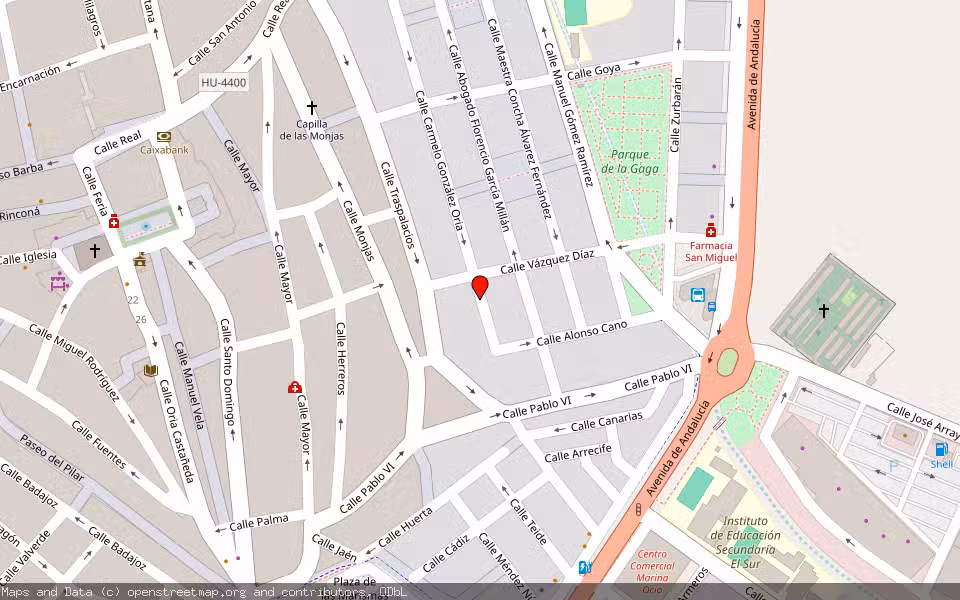 Mapa de Subasta Inmueble (Vivienda) en Lepe, Huelva