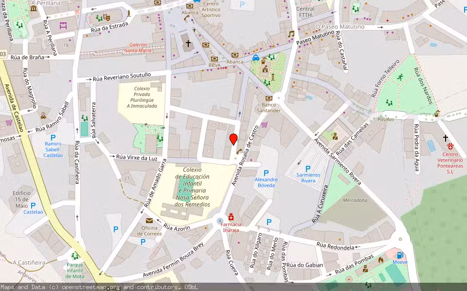 Mapa de Subasta Inmueble (Vivienda) en Ponteareas, Pontevedra