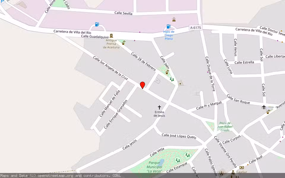 Mapa de Subasta Inmueble (Vivienda) en Andujar, Jaén