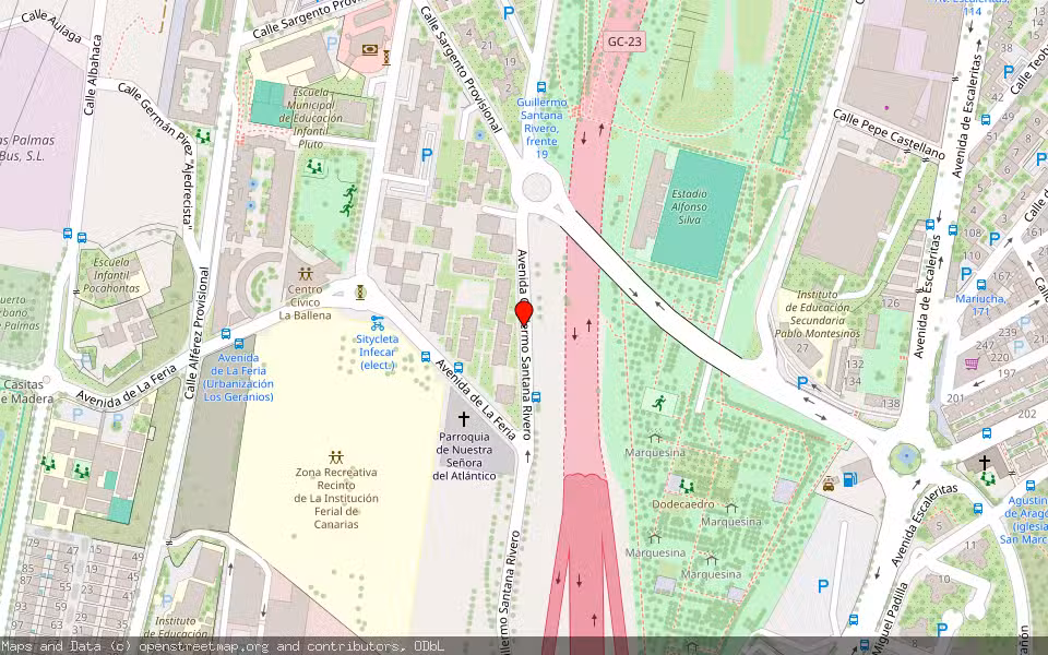 Mapa de Subasta Inmueble (Vivienda) en Las Palmas De Gran Canaria, Las Palmas