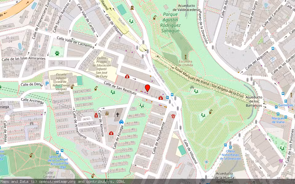 Mapa de Subasta Inmueble (Trastero) en Madrid