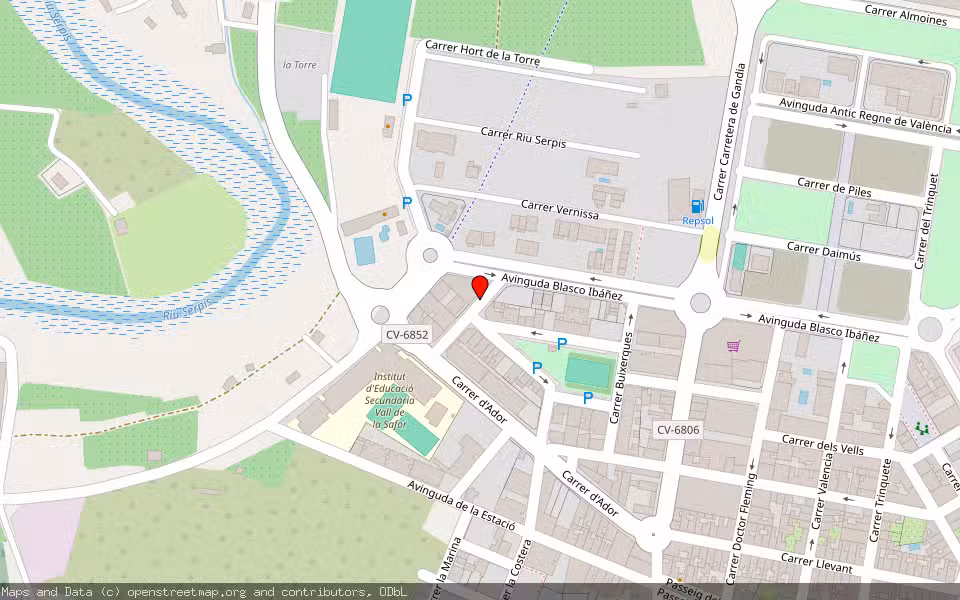 Mapa de Subasta Inmueble (Trastero) en Vilallonga/villalonga, Valencia/València