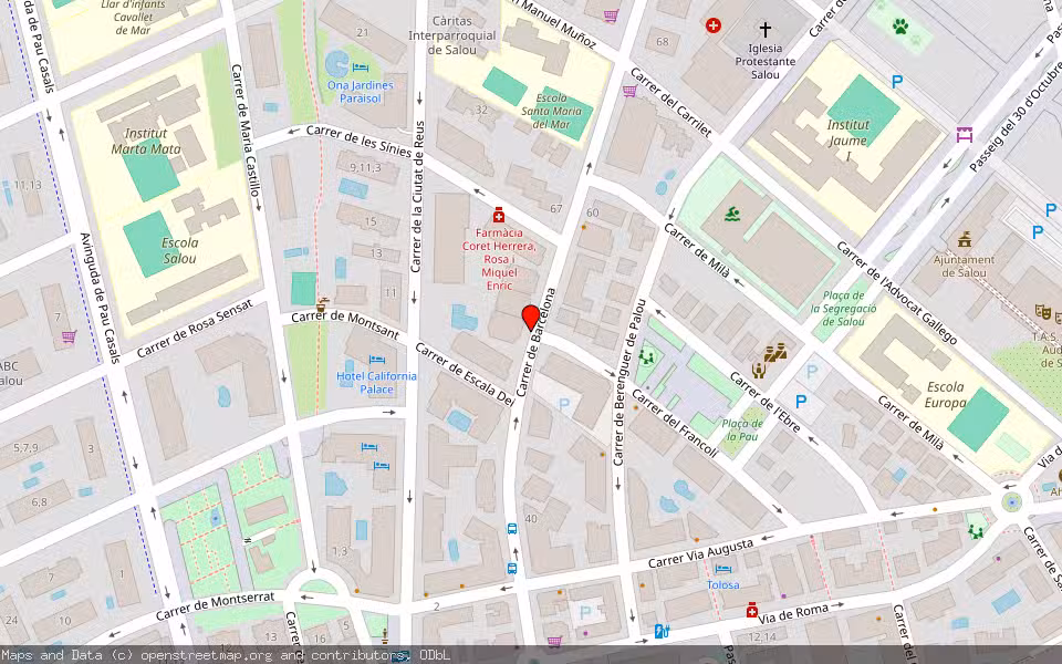 Mapa de Subasta Inmueble (Vivienda) en Salou, Tarragona
