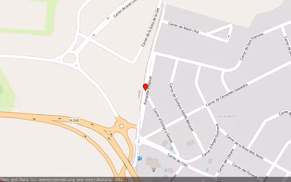 Mapa de Subasta Inmueble (Finca rústica) en Alpicat, Lleida