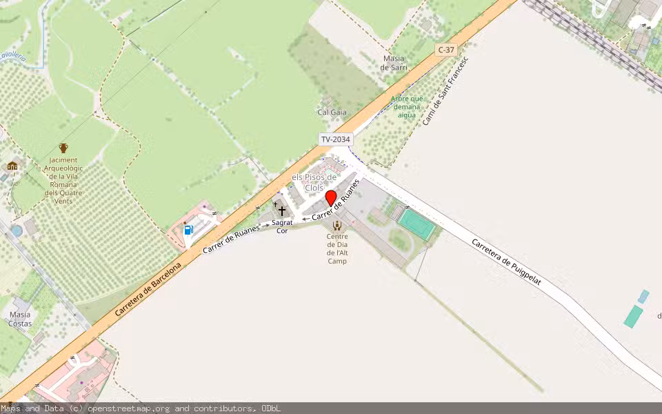 Mapa de Subasta Inmueble (Vivienda) en Valls, Tarragona