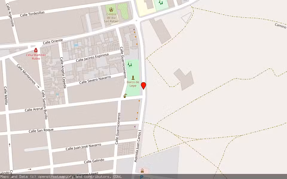 Mapa de Subasta Inmueble (Local comercial) en Tomelloso, Ciudad Real