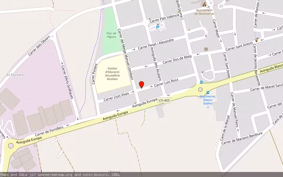 Mapa de Subasta Inmueble (Vivienda) en Montserrat, Valencia/València