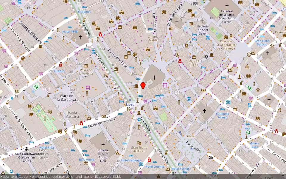 Mapa de Subasta Inmueble (Vivienda) en Barcelona
