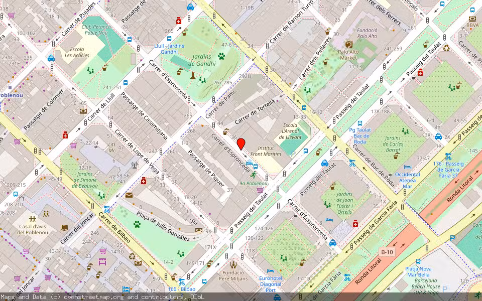 Mapa de Subasta Inmueble (Vivienda) en Barcelona