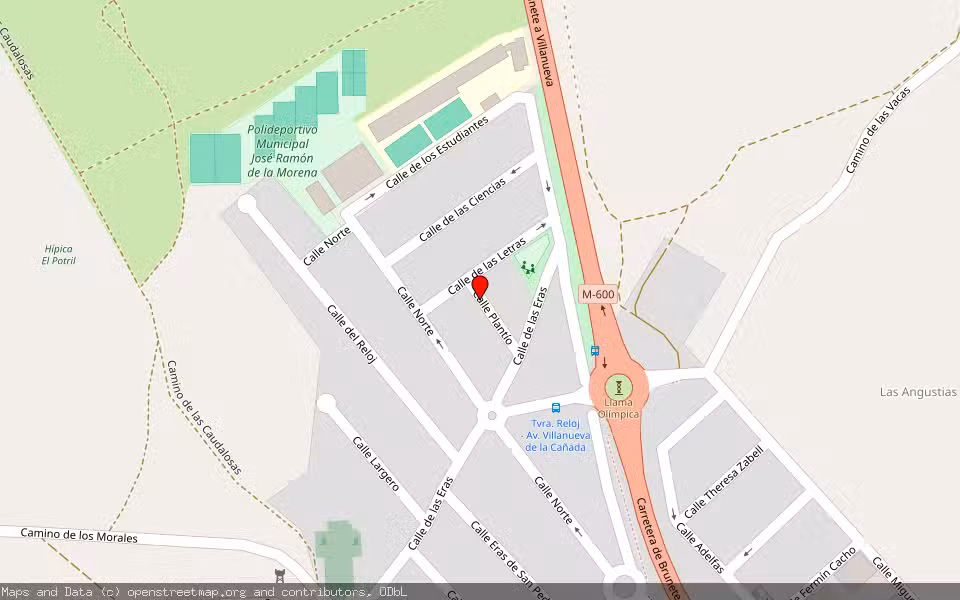 Mapa de Subasta Inmueble (Vivienda) en Brunete, Madrid