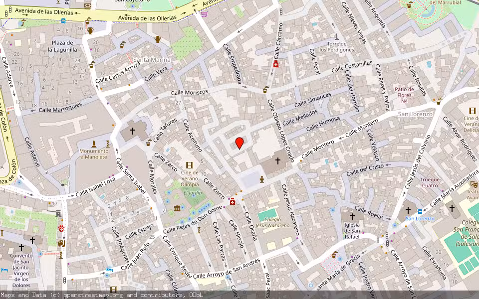 Mapa de Subasta Inmueble (Vivienda) en Cordoba, Córdoba