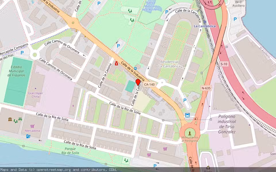 Mapa de Subasta Inmueble (Garaje) en El Astillero, Cantabria