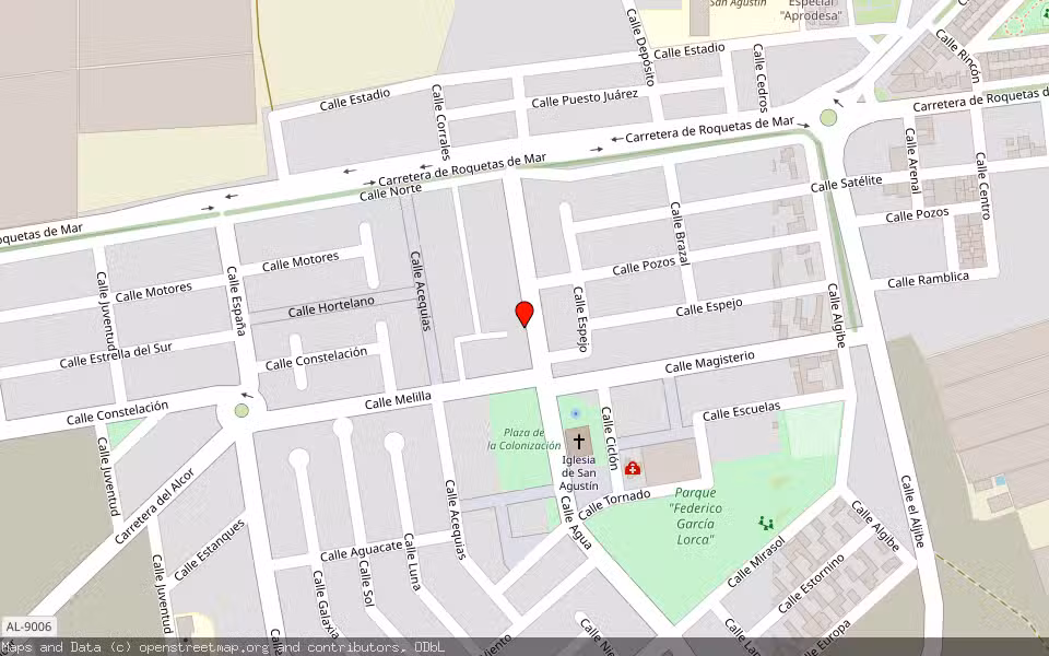 Mapa de Subasta Inmueble (Solar) en San Agustin, Almería