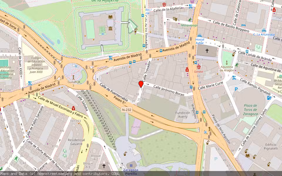 Mapa de Subasta Inmueble (Vivienda) en Zaragoza