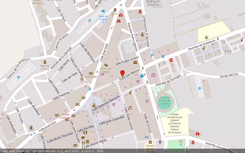 Mapa de Subasta Inmueble (Vivienda) en Cabra, Córdoba