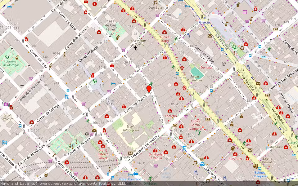 Mapa de Subasta Inmueble (Vivienda) en Barcelona