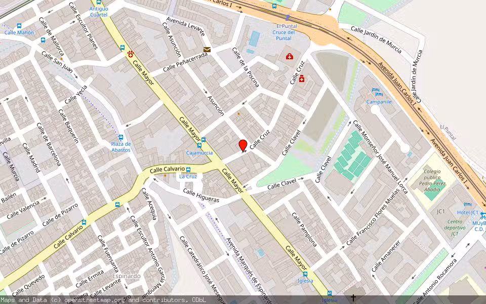 Mapa de Subasta Inmueble (Trastero) en Murcia