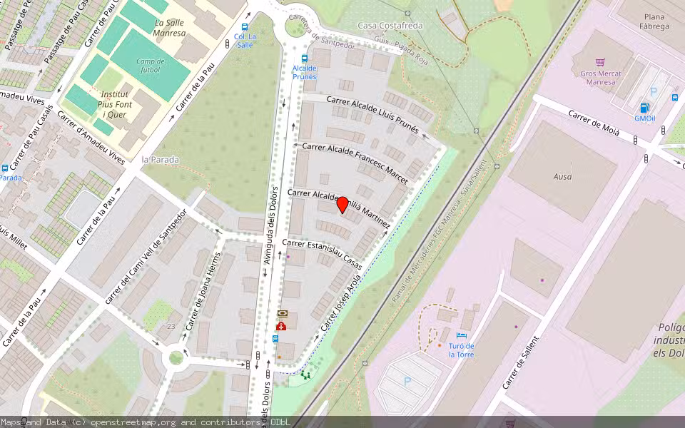 Mapa de Subasta Inmueble (Vivienda) en Manresa, Barcelona