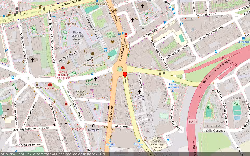 Mapa de Subasta Inmueble (Vivienda) en Burgos