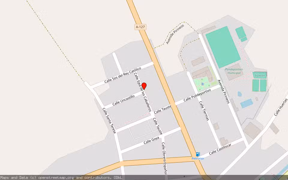Mapa de Subasta Inmueble (Finca rústica) en Sadaba, Zaragoza